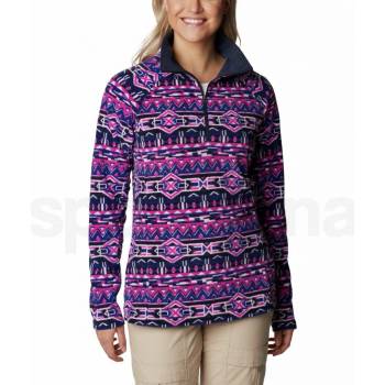 Columbia Glacial IV Print 1/2 Zip W 1802161432 dark sapphire/80s stripe print