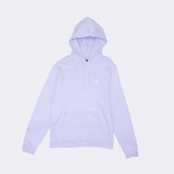 Converse go-to embroidered star chevron french terry hoodie 10023874-A18 fialová