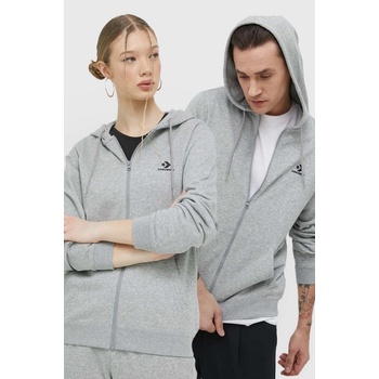 Converse mikina s kapucí hladká šedá