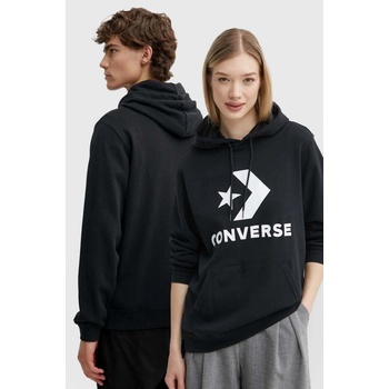Converse mikina s kapucí s potiskem 10026897.A01 černá