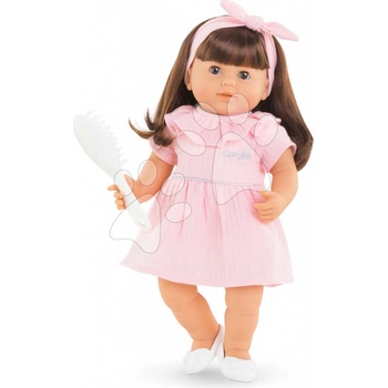 Corolle Julie Mon Grand Poupon s hnědýma mrkajícíma očima a dlouhé hnědé vlasy s hřebenem 36 cm