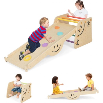 Costway Montessori multifunkční prolézačka ( 4 v 1)