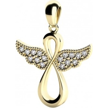 Couple Andělský přívěsek Agnes II, žluté zlato a brilianty, 585-66-2-0222.0Z00.0.00.GSI.000.23