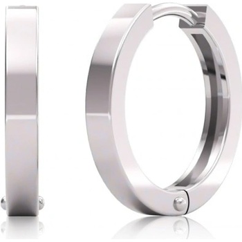 Couple Kruhové náušnice Darby z bílého zlata Kruhy kloubové 585-66-3-0569.1B00.0.14.000.61