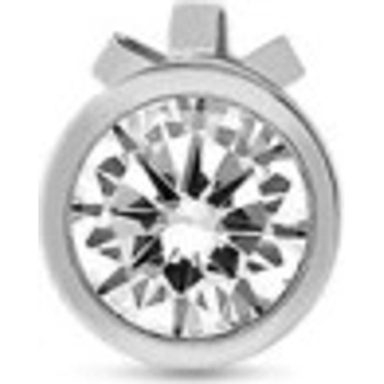 Couple, Minimalistické pecky Inesa na jedno ucho, bílé zlato se zirkony, 585-35-3P-0029.1B00.0.00.001.04