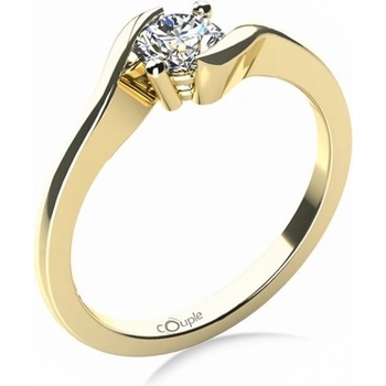 Couple prsten Tanya žluté zlato s briliantem 6819053 0 99