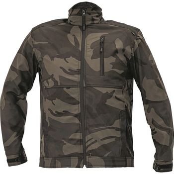 Crambe maskáčová softshellová bunda maskáč