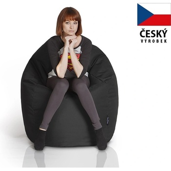 CrazyShop sedací vak Hruška Mega černá