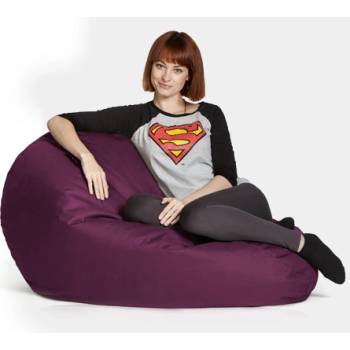 CrazyShop sedací vak Hruška Mega vínová