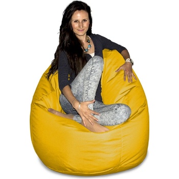 CrazyShop sedací vak Hruška Mega žlutá