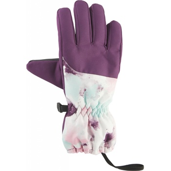Crivit Dětské lyžařské rukavice vzor / lila fialová