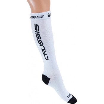 Crussis sportovní podkolenky funkční kompresní bílé