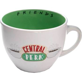 CurePink Keramický cappuccino hrnek Friends Přátelé Central Perk SCMG24105 650 ml