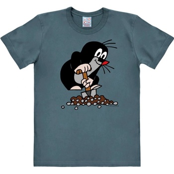 CurePink: pánské tričko Krteček: Rýč a kopec modrá