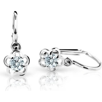 Cutie dětské bílé zlato C1945 světle modrá