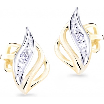 Cutie Diamonds bicolor náušnice ze zlata s brilianty DZ8024-30-00-X-1