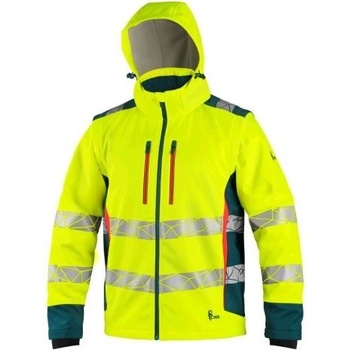 CXS bunda BEDFORD výstražná pánská softshell žluto-petrolová