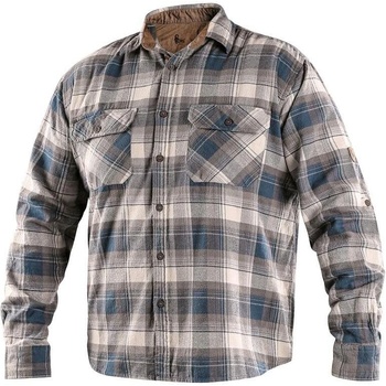CXS TIM pánská košile s dlouhým rukávem petrol-béžová