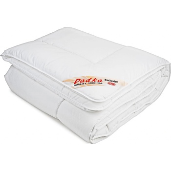 Dadka Celoroční prošívaná antibakteriální přikrývka Exclusive Silver z dutého vlákna bílá 90x130 1000g