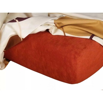 Dadka prostěradlo froté cihlové 90x200