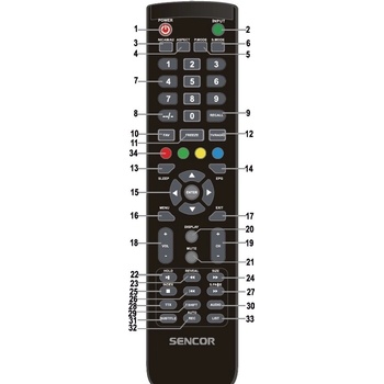 Dálkový ovladač Sencor SLE 3227TCS
