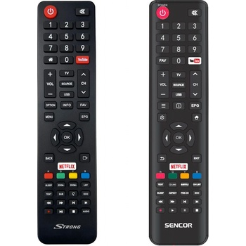 Dálkový ovladač Sencor SLE43FS600TCS, SLE43US600TCS, SLE49US600TCS, SLE55US600TCS