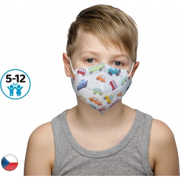 Dama Trade respirátor FFP2 vhodný pro děti Auta 1 ks