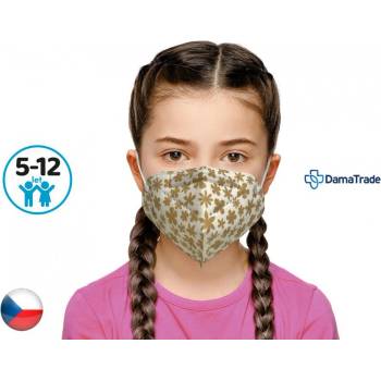 Dama Trade respirátor FFP2 vhodný pro děti Zlaté kytky 1 ks