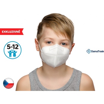 Dama Trade respirátor FPP2 vhodný pro děti bílý 10 ks