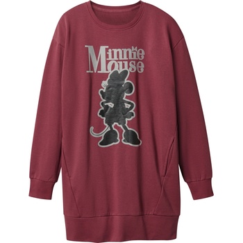 Dámské mikinové šaty bordó