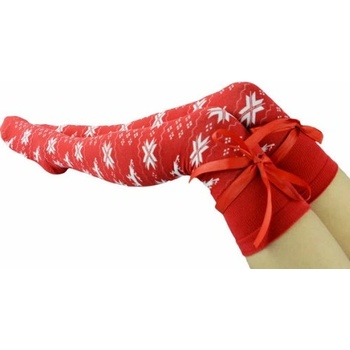 Dámské nadkolenky Winter červená
