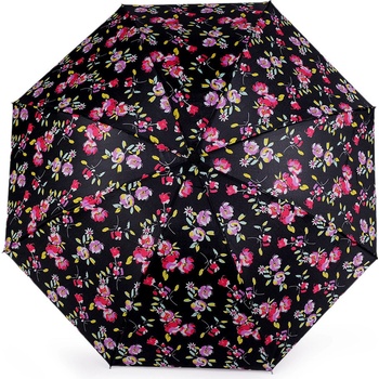 Dámský skládací deštník antracitová fialová