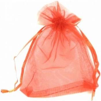 Dárkový sáček organza 20x25cm červený (pytlík z organzy - červená)