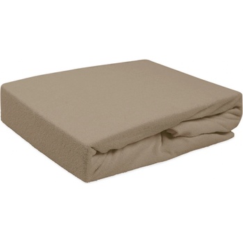 Darymex froté prostěradlo s gumou hnědé 90X200