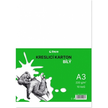 Davona Kreslicí karton A3 220g/m2 10ks bílý