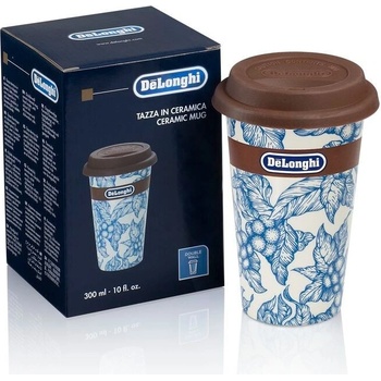 De'Longhi Skleničky na cappuccino set 2 ks 0,19 l blue flower