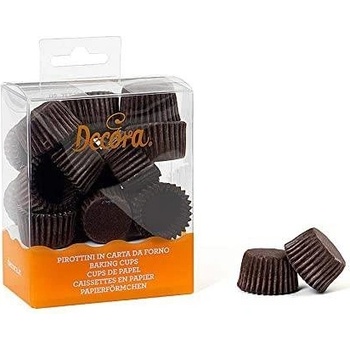 Decora košíčky na pralinky hnědé 200ks 2,7x1,7cm