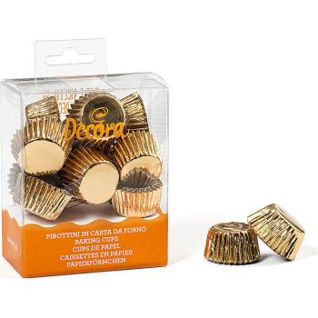 Decora košíčky na pralinky zlaté 27mm v.17mm 180ks