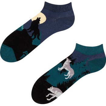 Dedoles Veselé kotníkové ponožky Vlk za úplňku