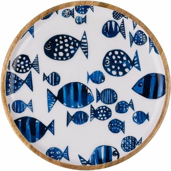 Dekorativní talíř Barrier Reef Plate blue 31 cm Shoeless Joe UK