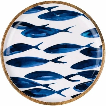Dekorativní talíř Ocean Fish Plate blue 31 cm Shoeless Joe UK