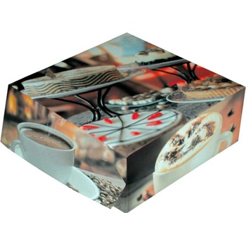 DEKOS Krabice dortová 25x25x10cm, bílá