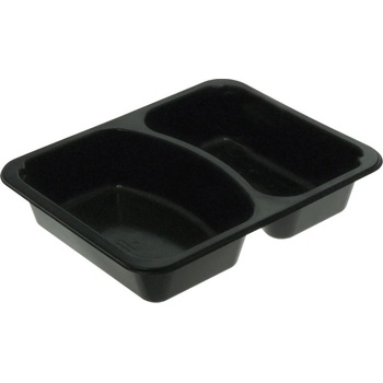 DEKOS Miska zatavovací PP 227x177x45mm 2-dílná / 1000ml M20/45N černá oblá přep. L