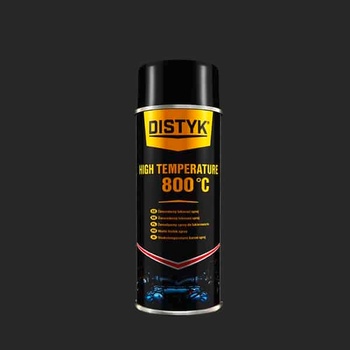 Den Braven HIGH TEMPERATURE +800 °C Distyk, sprej 400 ml, černá matná