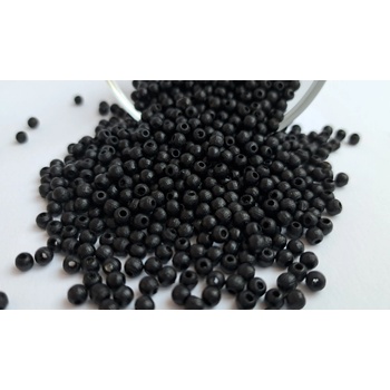Detoa dřevěné korálky černé 4 mm 10 ks
