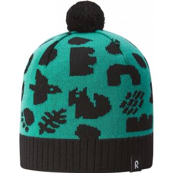 Dětská zimní čepice Reima Kuviot Dark Aqua