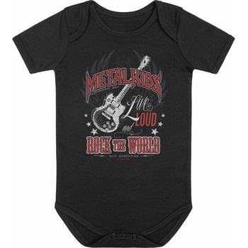 Dětské body METAL KIDS black černá