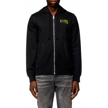 DIESEL S-GINN-HOOD-ZIP-K11 SWEAT-SHIR černá