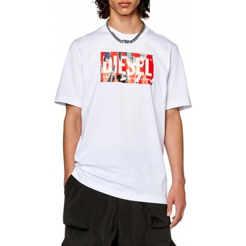 Diesel T-JUST-L13 T-SHIRT bílá