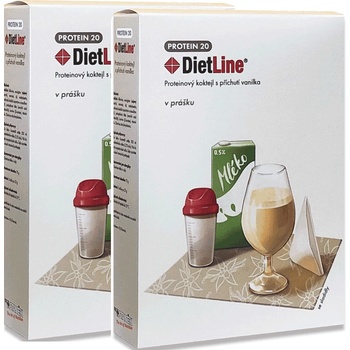 DietLine PROTEIN 20 proteinový koktejl s příchutí vanilka 6 x 25 g